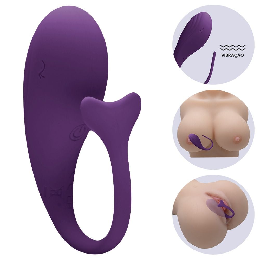 Vibrador de Casal Baleia com Controle por App
