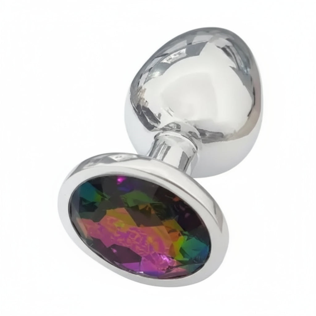 Plug Anal P - Plug de Metal Com Pedra