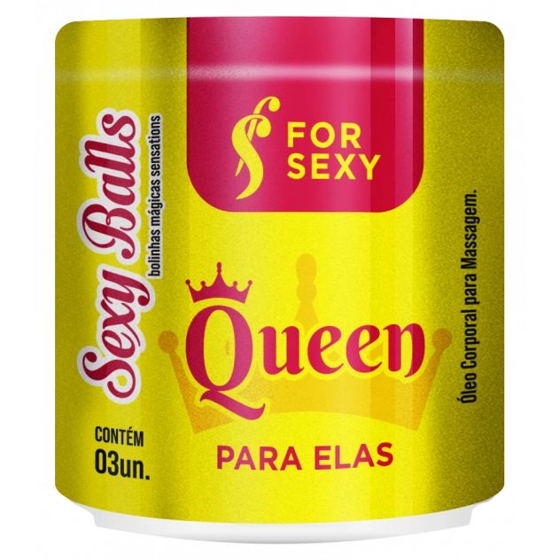 Sexy Balls Queen com 3 Unidades
